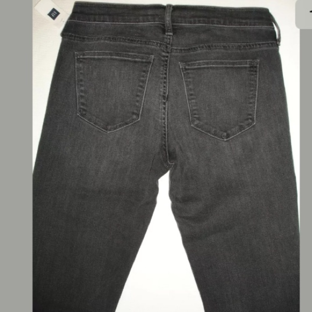 Gap 1969 Dark Gray Stretch True Skinny Jeans 26 L - Picture 7 of 8